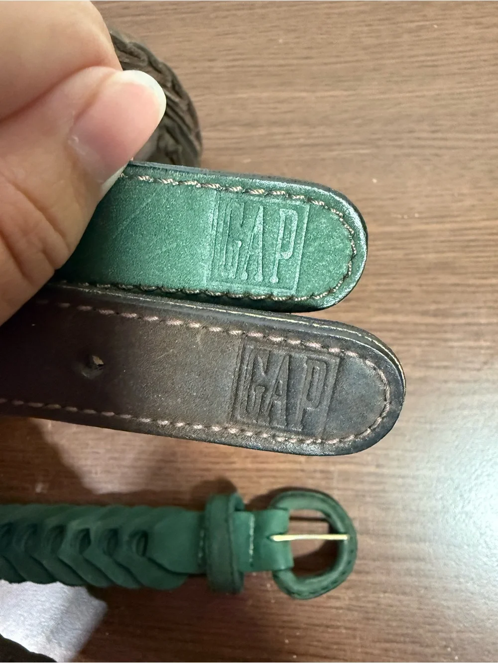 GAP Braided Leather Belts Vintage 90’s
